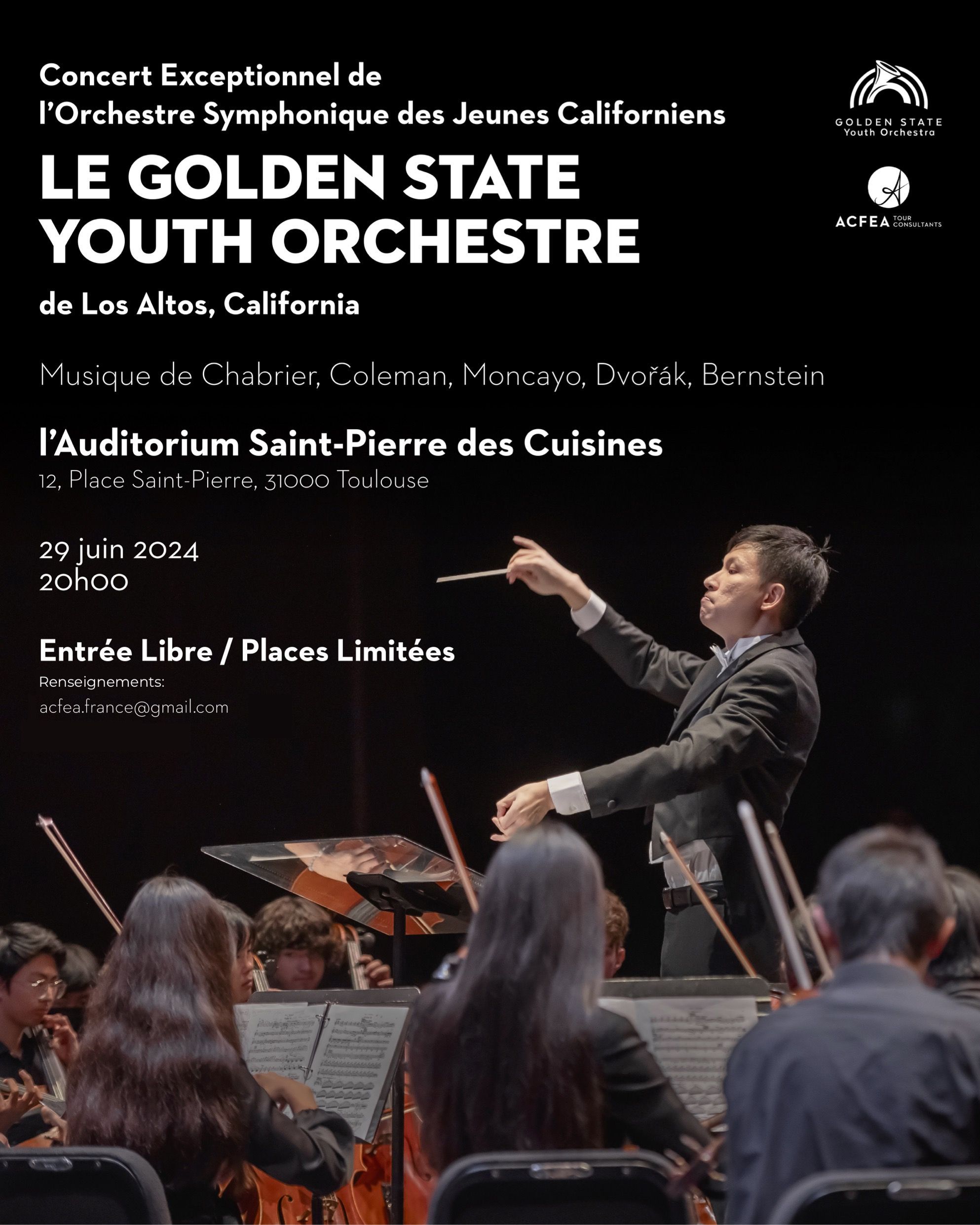Concert de Golden State Youth Orchestra de Los Altos, California