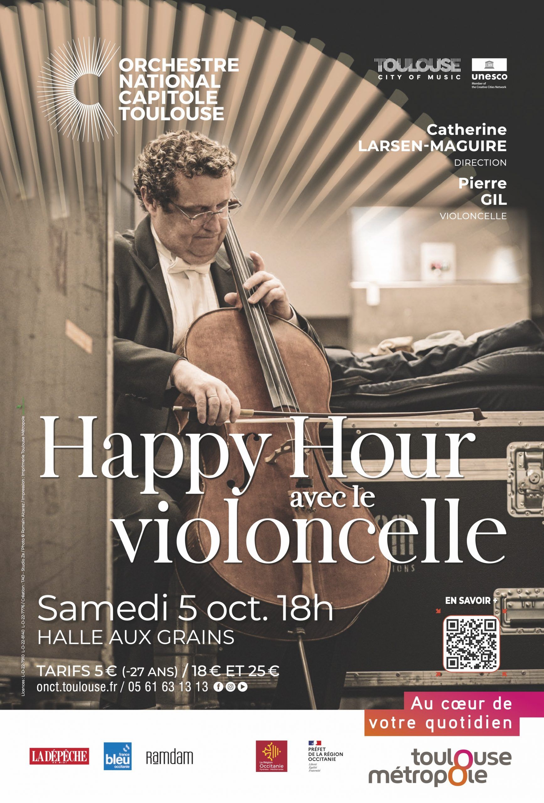 Orchestre national du Capitole - Happy Hour avec le violoncelle