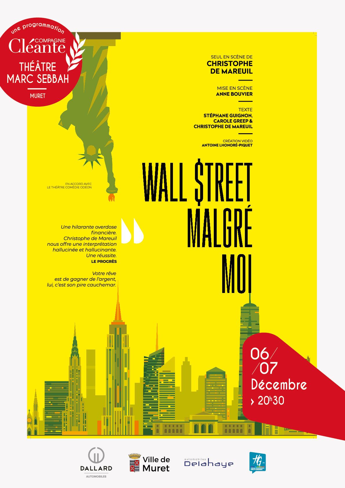 Théâtre Marc Sebbah - Wall Street malgré moi