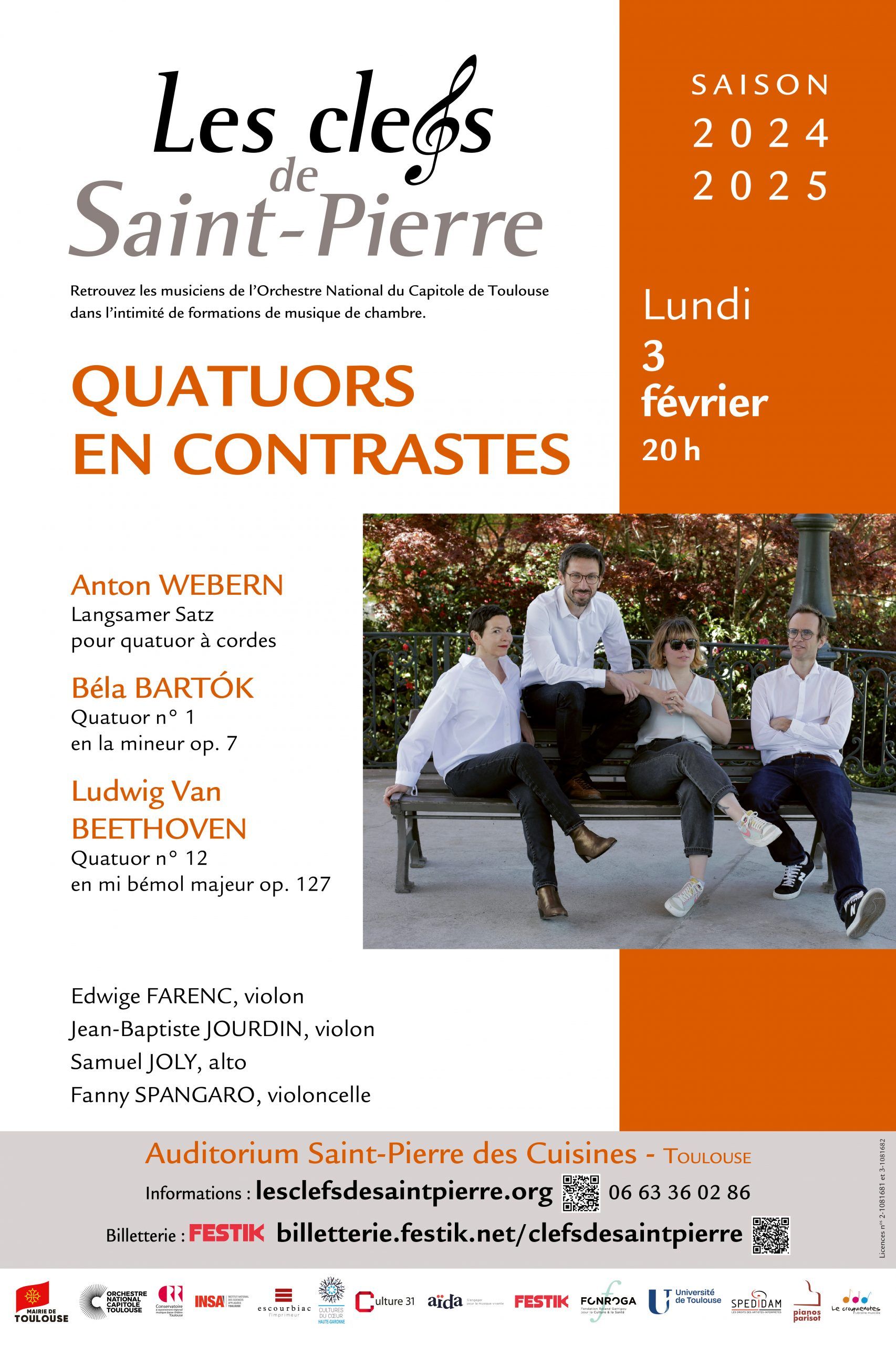 Les Clefs de Saint-Pierre - Quatuors en contrastes